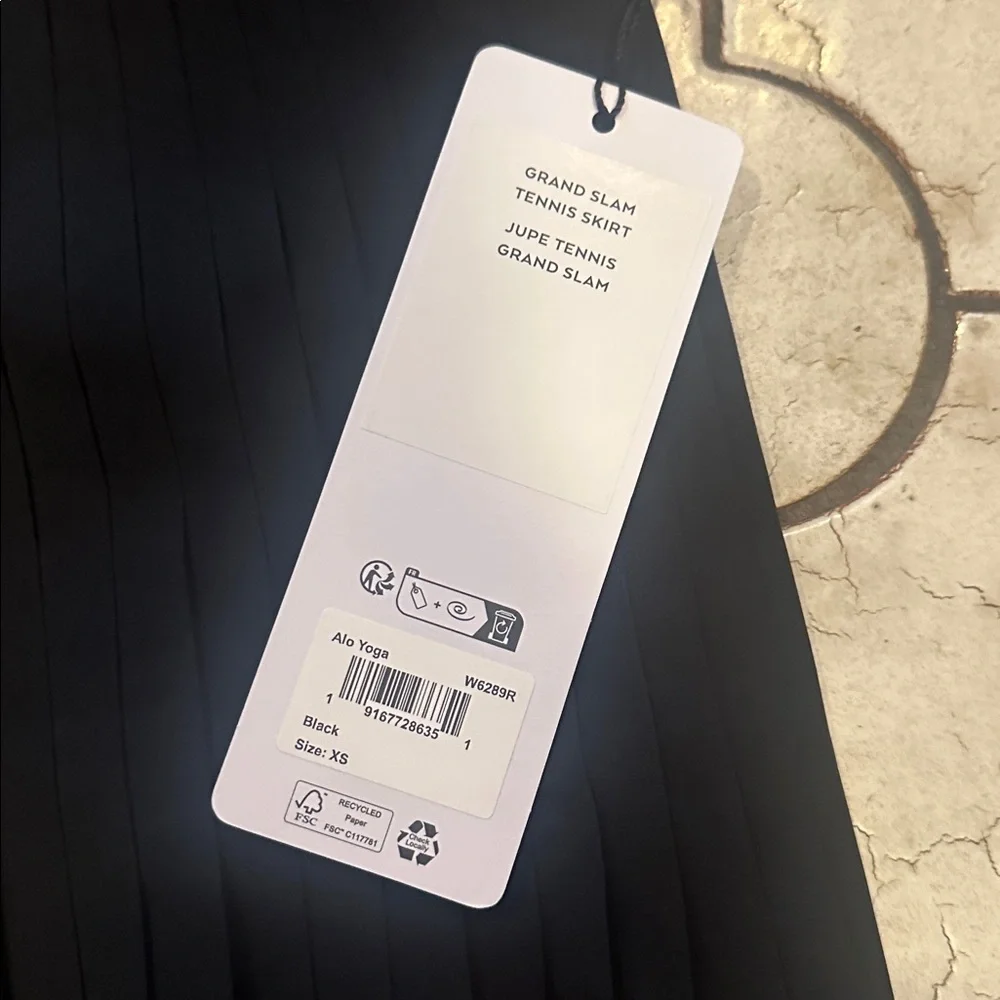 ALO Yoga Grand Slam Tennis Skirt size XS brand new with tags